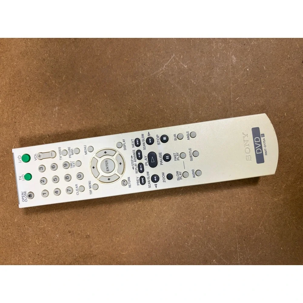 Sony RMT-D175A DVD Player Remote Control Replacement Light Gray OEM